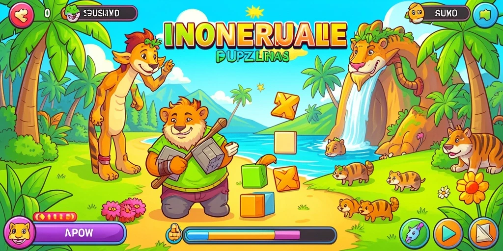 Screenshot menampilkan karakter utama dalam aksi petualangan.