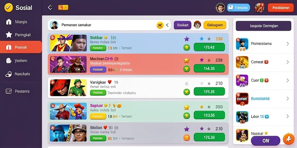 Tampilan antarmuka yang menarik dan user-friendly.