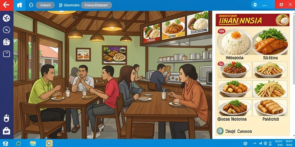 Tampilan menu utama yang menarik dan mudah dinavigasi.