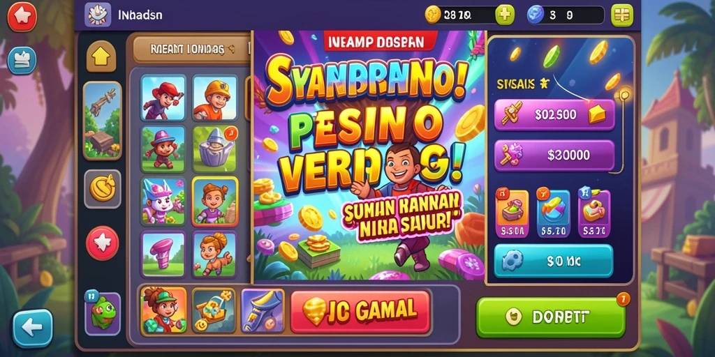 Tampilan awal yang menarik dan penuh warna.