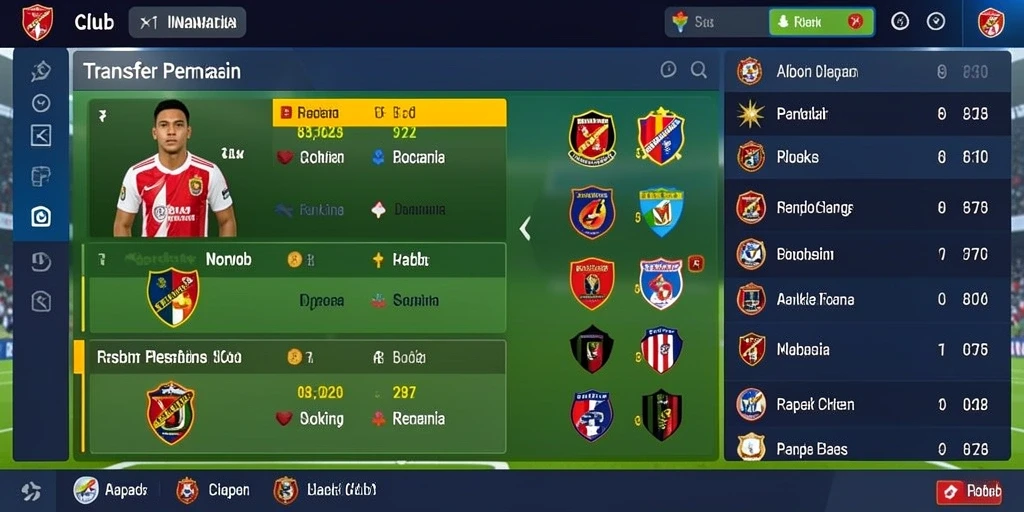 Tampilan antarmuka permainan yang menarik.
